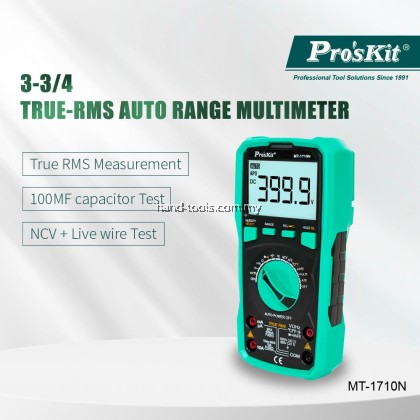 PROSKIT MT-1710N  3-3/4 True-RMS Auto Range Multimeter